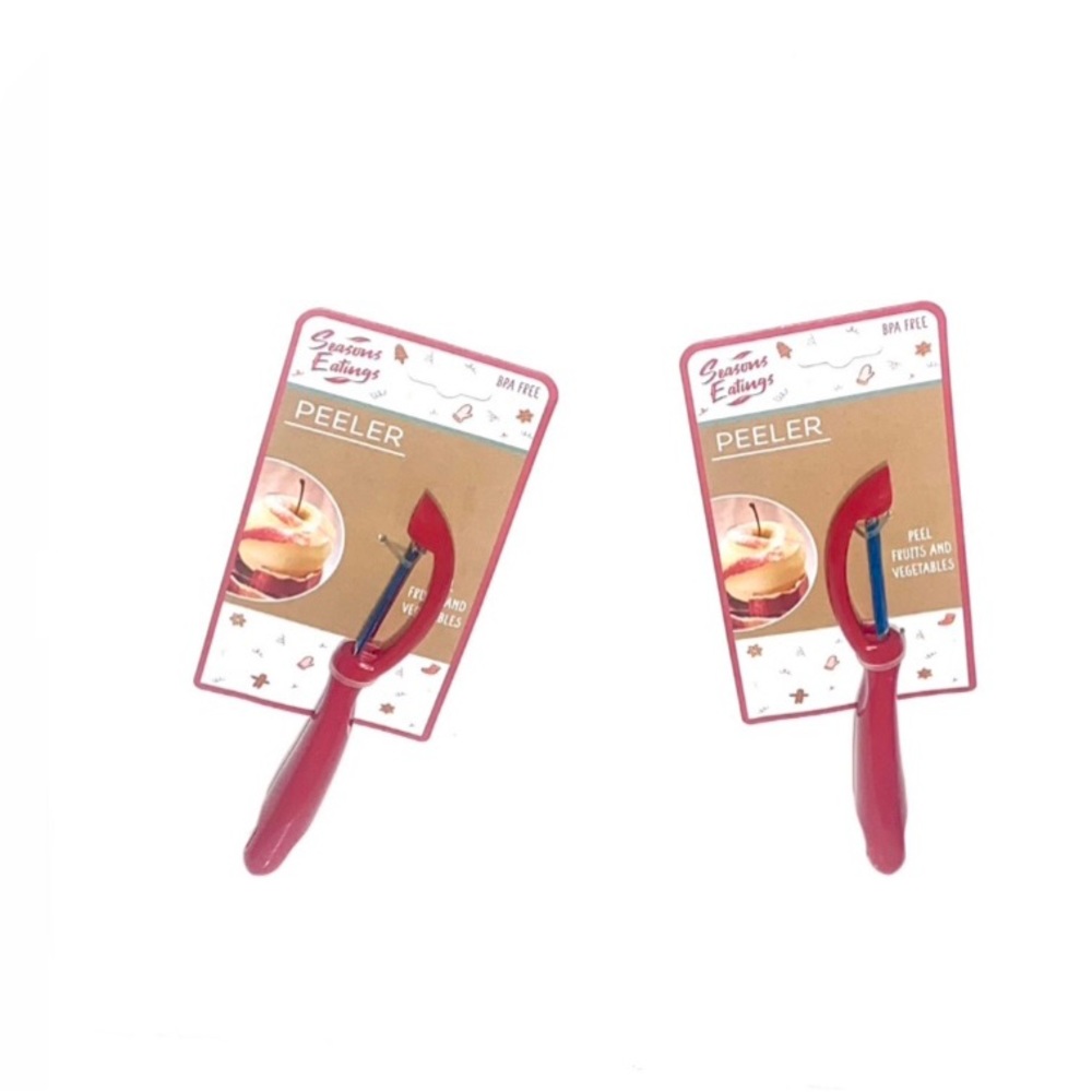 Seasons Eating Kitchen Utensils Candy Apple Red Fruits & Vegetables Peeler  2 Ct